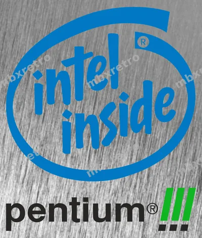 Intel Pentium III blue cube